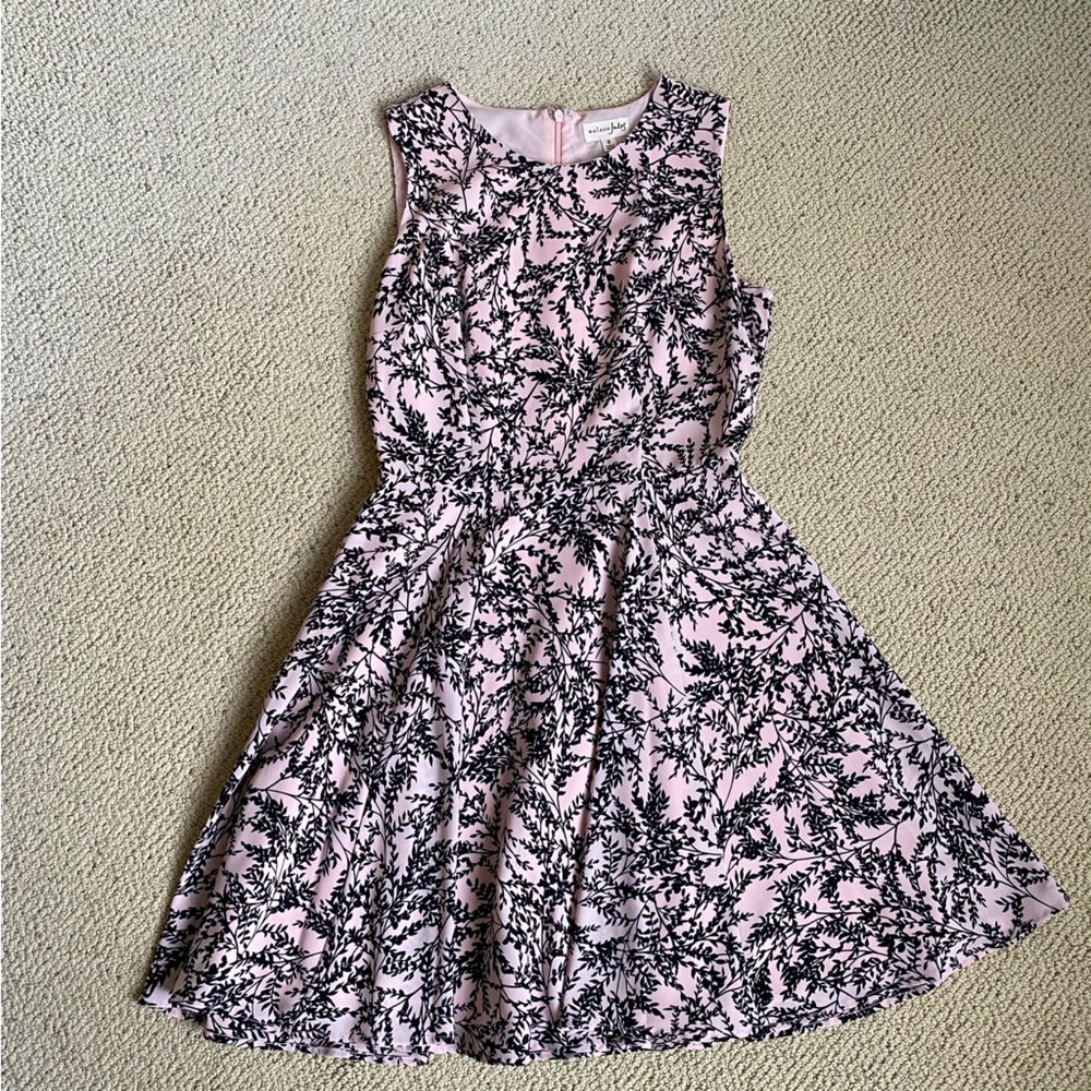 Maison Jules Pink Floral Sleeveless Dress